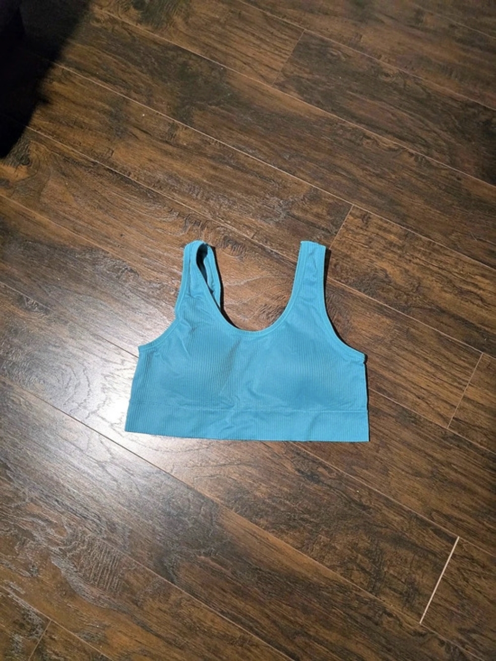 Torrid | Lightly Lined Seamless Rib Scoop Bralette Blue Size 3